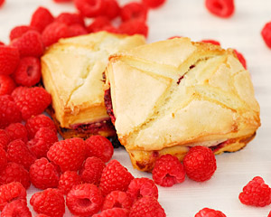 Raspberry Cream Scone